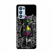 Чехлы для OPPO Reno 6 Pro (5G) - Bearbrick Louis Vuitton (PREMIUMPrint) Стиль Bearbrick - купить на Floy.com.ua