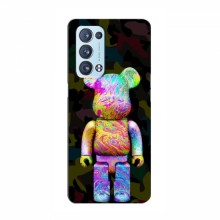 Чехлы для OPPO Reno 6 Pro (5G) - Bearbrick Louis Vuitton (PREMIUMPrint) Яркий Bearbrick - купить на Floy.com.ua