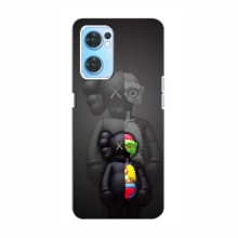 Чехлы для OPPO Reno 7 4G - Bearbrick Louis Vuitton (PREMIUMPrint) Тело Bearbrick - купить на Floy.com.ua