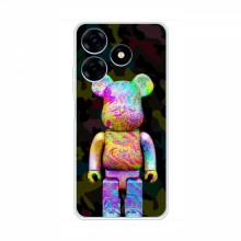 Чехлы для TECNO Spark 10C (KI5m) - Bearbrick Louis Vuitton (PREMIUMPrint) Яркий Bearbrick - купить на Floy.com.ua