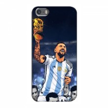 Чехлы для iPhone 5 / 5s / SE (Leo Messi чемпион) AlphaPrint Месси Чемпион Мира - купить на Floy.com.ua