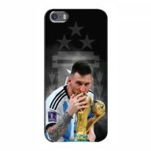 Чехлы для iPhone 5 / 5s / SE (Leo Messi чемпион) AlphaPrint Месси Чемпион - купить на Floy.com.ua