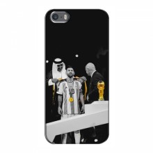 Чехлы для iPhone 5 / 5s / SE (Leo Messi чемпион) AlphaPrint Месси в накидке - купить на Floy.com.ua