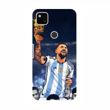 Чехлы для Гугл Пиксель 4а (Leo Messi чемпион) AlphaPrint