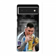 Чехлы для Гугл Пиксель 6 Про (Leo Messi чемпион) AlphaPrint Месси Чемпион - купить на Floy.com.ua