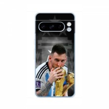 Чехлы для Гугл пиксель 8 Про (Leo Messi чемпион) AlphaPrint Месси Чемпион - купить на Floy.com.ua