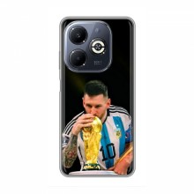 Чехлы для Инфиникс Смарт 8 Плюс (Leo Messi чемпион) AlphaPrint