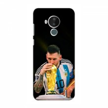 Чехлы для Нокиа С30 (Leo Messi чемпион) AlphaPrint Месси с кубком мира - купить на Floy.com.ua