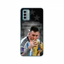 Чехлы для Нокиа Джи 22 (Leo Messi чемпион) AlphaPrint Месси Чемпион - купить на Floy.com.ua