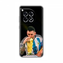 Чехлы для ВанПлас Ейс 3 (Leo Messi чемпион) AlphaPrint Месси с кубком мира - купить на Floy.com.ua