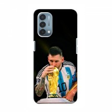 Чехлы для ВанПлас Норд Н200 5G (Leo Messi чемпион) AlphaPrint Месси с кубком мира - купить на Floy.com.ua