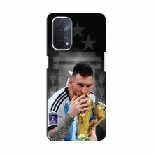 Чехлы для Оппо А54 (5G) (Leo Messi чемпион) AlphaPrint Месси Чемпион - купить на Floy.com.ua