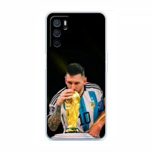 Чехлы для Оппо А54с (Leo Messi чемпион) AlphaPrint