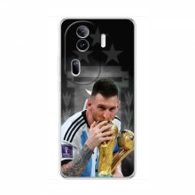 Чехлы для Оппо Рено 11 Про 5G (Leo Messi чемпион) AlphaPrint Месси Чемпион - купить на Floy.com.ua