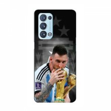 Чехлы для Оппо Рено 6 Про Плюс (Leo Messi чемпион) AlphaPrint Месси Чемпион - купить на Floy.com.ua