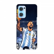 Чехлы для Оппо Рено 7 4G (Leo Messi чемпион) AlphaPrint