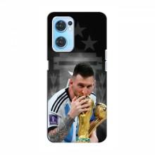 Чехлы для Оппо Рено 7 4G (Leo Messi чемпион) AlphaPrint