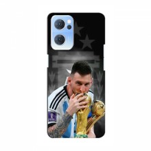 Чехлы для Оппо Рено 7 (5G) (Leo Messi чемпион) AlphaPrint Месси Чемпион - купить на Floy.com.ua