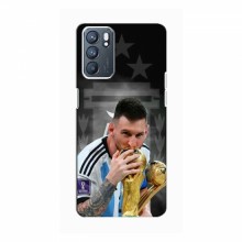 Чехлы для Оппо Рено 6 (4G) (Leo Messi чемпион) AlphaPrint Месси Чемпион - купить на Floy.com.ua