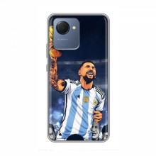 Чехлы для Реалми Нарзо 50i Прайм (Leo Messi чемпион) AlphaPrint