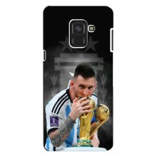 Чехлы для Samsung A8, A8 2018, A530F (Leo Messi чемпион) AlphaPrint Месси Чемпион - купить на Floy.com.ua