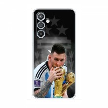 Чехлы для Самсунг А04с (Leo Messi чемпион) AlphaPrint Месси Чемпион - купить на Floy.com.ua