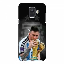 Чехлы для Samsung A6 2018, A600F (Leo Messi чемпион) AlphaPrint Месси Чемпион - купить на Floy.com.ua