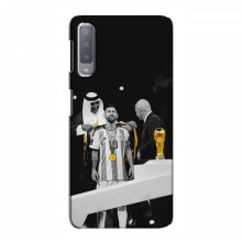 Чехлы для Samsung A7-2018, A750 (Leo Messi чемпион) AlphaPrint Месси в накидке - купить на Floy.com.ua