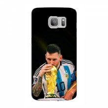 Чехлы для Samsung S7 Еdge, G935 (Leo Messi чемпион) AlphaPrint Месси с кубком мира - купить на Floy.com.ua