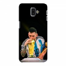 Чехлы для Samsung J6 Plus, J6 Плюс 2018 (J610) (Leo Messi чемпион) AlphaPrint