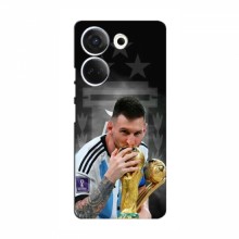 Чехлы для ТЕХНО Камон 20 (Leo Messi чемпион) AlphaPrint Месси Чемпион - купить на Floy.com.ua