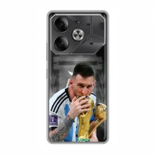 Чехлы для Техно Пова 6 (Leo Messi чемпион) AlphaPrint Месси Чемпион - купить на Floy.com.ua