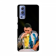 Чехлы для Виво у72 (Leo Messi чемпион) AlphaPrint Месси с кубком мира - купить на Floy.com.ua