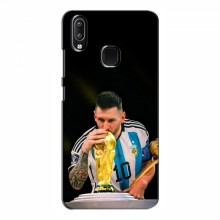 Чехлы для Виво у93 Лайт (Leo Messi чемпион) AlphaPrint Месси с кубком мира - купить на Floy.com.ua