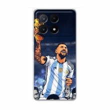 Чехлы для ПОКО Х6 Про (5G) (Leo Messi чемпион) AlphaPrint Месси Чемпион Мира - купить на Floy.com.ua