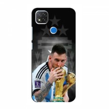 Чехлы для Xiaomi Redmi 9C (Leo Messi чемпион) AlphaPrint Месси Чемпион - купить на Floy.com.ua