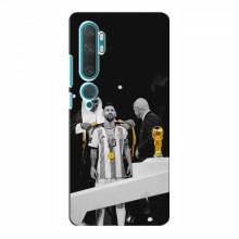 Чехлы для Xiaomi Mi 10 (Leo Messi чемпион) AlphaPrint Месси в накидке - купить на Floy.com.ua