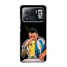 Чехлы для Xiaomi Mi 11 Ultra (Leo Messi чемпион) AlphaPrint Месси с кубком мира - купить на Floy.com.ua