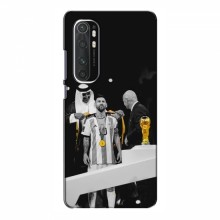 Чехлы для Xiaomi Mi Note 10 Lite (Leo Messi чемпион) AlphaPrint Месси в накидке - купить на Floy.com.ua