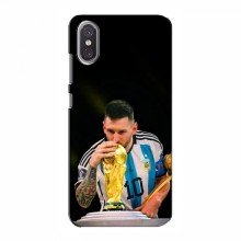 Чехлы для Xiaomi Mi8 Pro (Leo Messi чемпион) AlphaPrint Месси с кубком мира - купить на Floy.com.ua