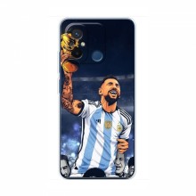 Чехлы для Поко С55 (Leo Messi чемпион) AlphaPrint Месси Чемпион Мира - купить на Floy.com.ua