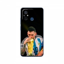 Чехлы для Редми 12с (Leo Messi чемпион) AlphaPrint