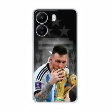 Чехлы для Редми 13С (Leo Messi чемпион) AlphaPrint Месси Чемпион - купить на Floy.com.ua