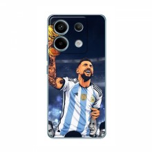 Чехлы для Редми Нот 13 (5G) (Leo Messi чемпион) AlphaPrint