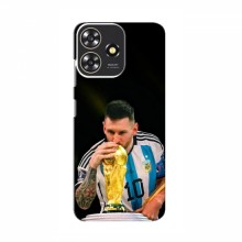 Чехлы для ЗТЕ Блейд А73 (Leo Messi чемпион) AlphaPrint Месси с кубком мира - купить на Floy.com.ua