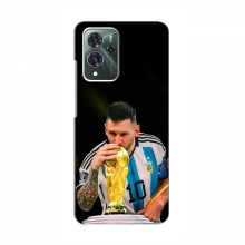 Чехлы для ЗТЕ Блейд В40 Про (Leo Messi чемпион) AlphaPrint Месси с кубком мира - купить на Floy.com.ua