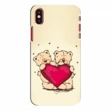 Чехлы для любимой на iPhone X (VPrint) Медвежонки - купить на Floy.com.ua