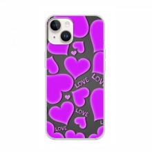 Чехлы для любимой на iPhone 16 (VPrint) Pink hearts - купить на Floy.com.ua