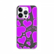 Чехлы для любимой на iPhone 16 Pro (VPrint) Pink hearts - купить на Floy.com.ua