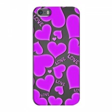 Чехлы для любимой на iPhone 5 / 5s / SE (VPrint) Pink hearts - купить на Floy.com.ua